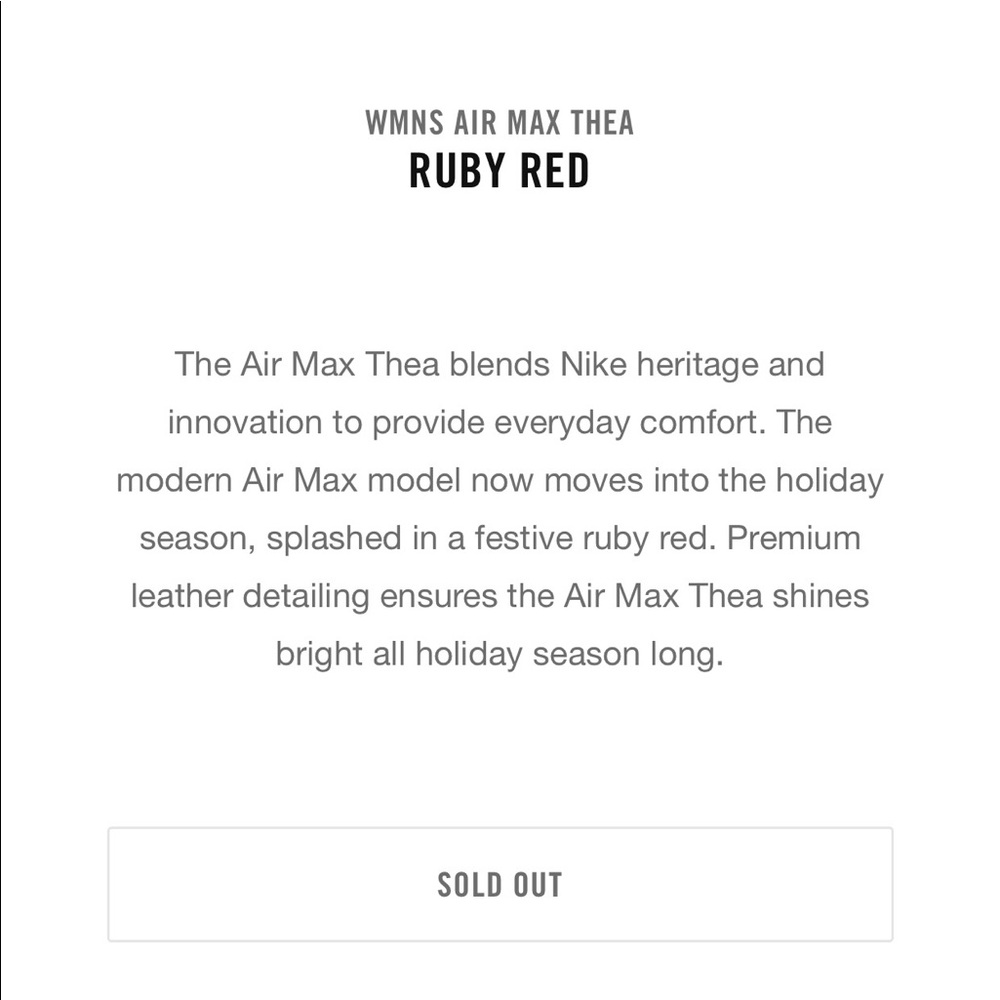 Nike red air max thea - Picture 8 of 8
